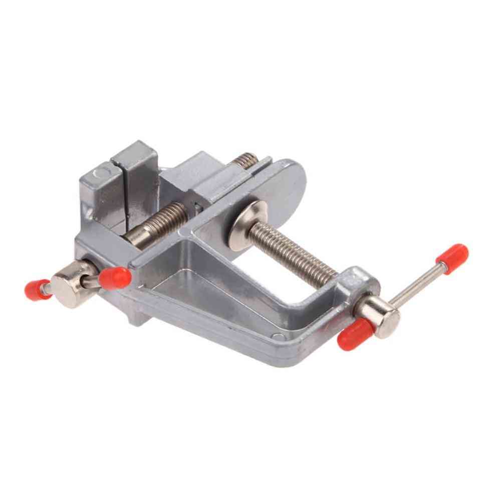 Mini Aluminum, Table Vice Bench Clamp, Screw Vise For Electric Drill