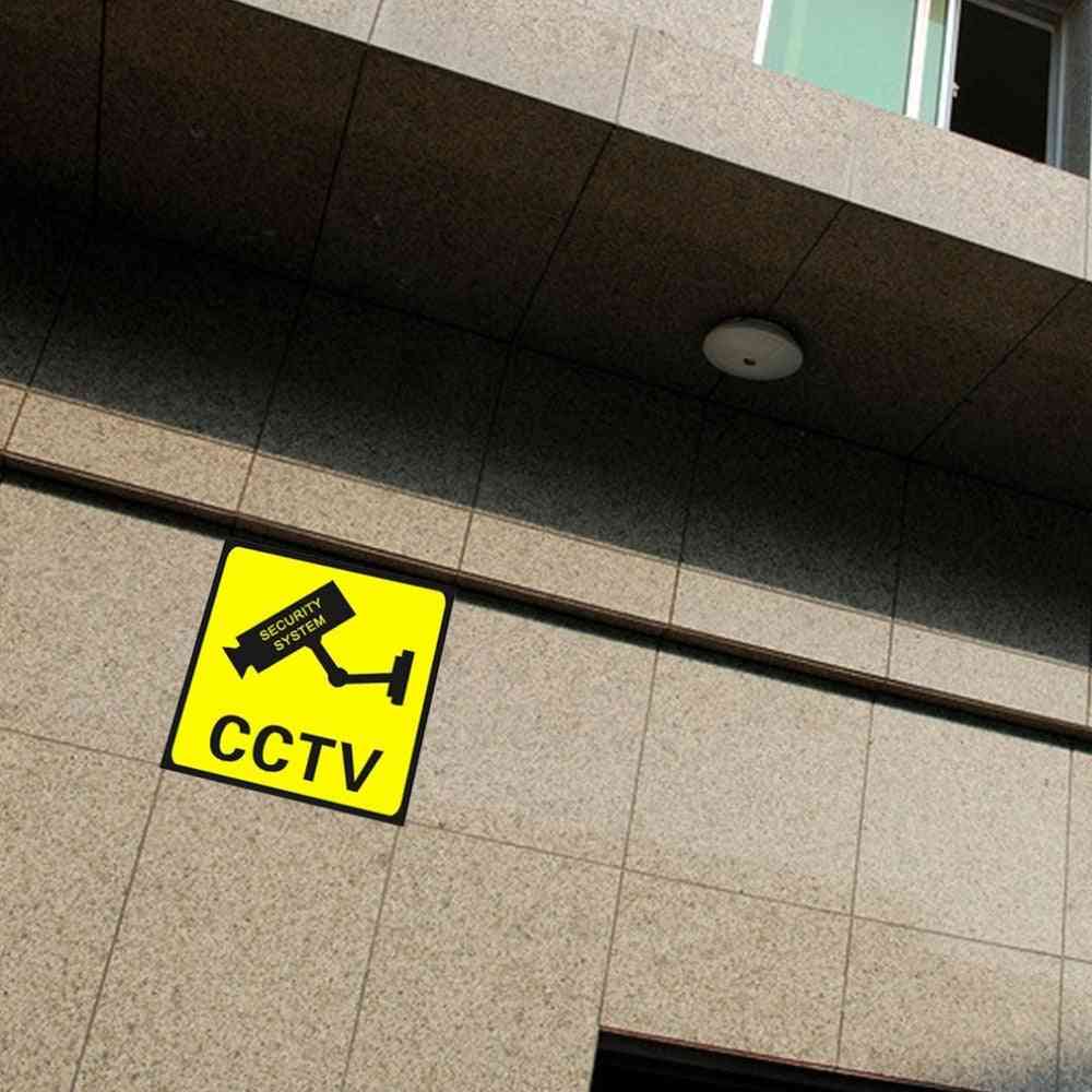 Etiqueta de advertencia de cctv