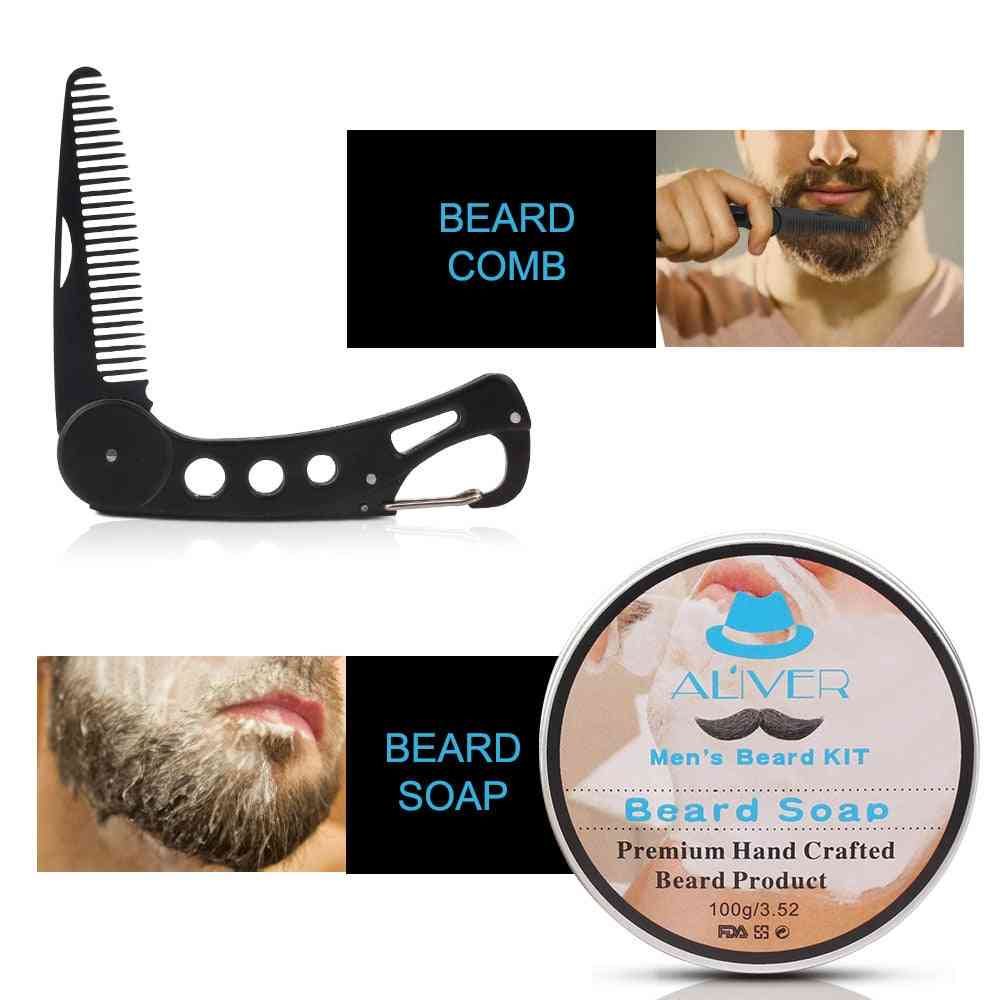 Combinaison de soins pour hommes à l'huile de barbe