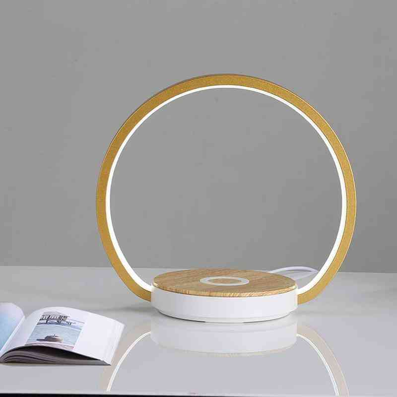 Led Desk Lamp With Wireless Charger, Touch Bedside Lamps Warm Lights