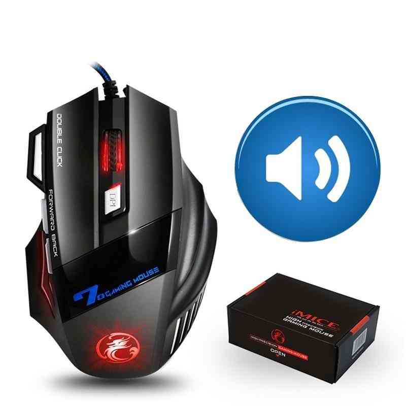 Gamer 7 Button 5500dpi Wired Ergonomic Led Mouse