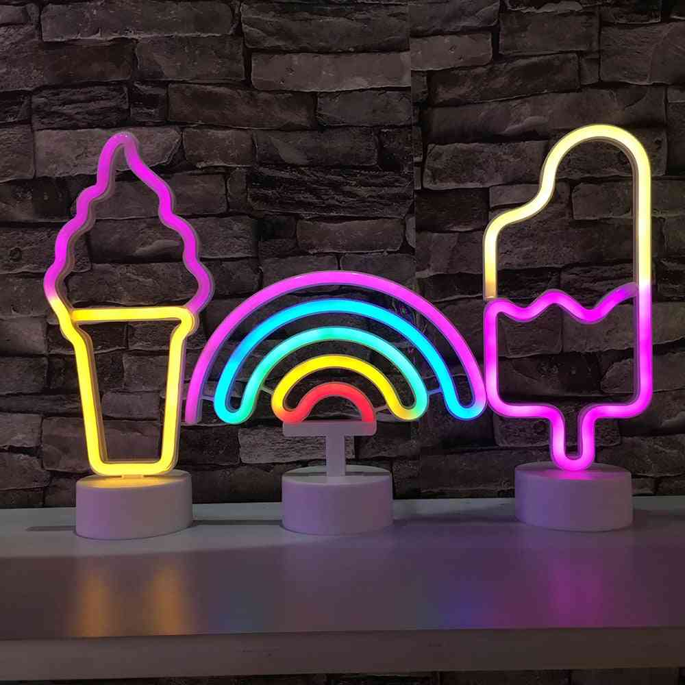 Lumină de neon cu LED cu funcție de USB / baterie
