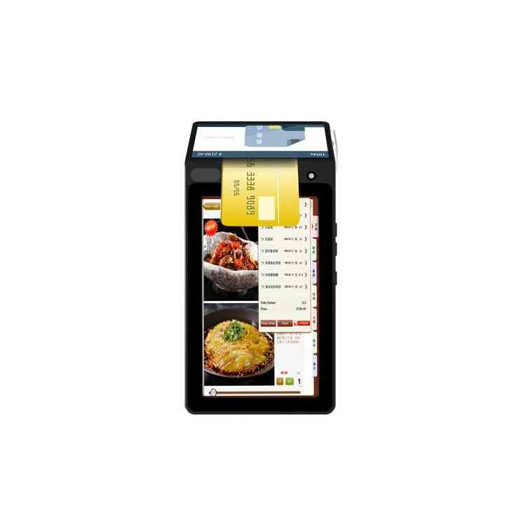 Restaurant dual lcd android 3g nfc qr code rfid gprs touch screen wifi bluetoothtf card betaling pos terminal