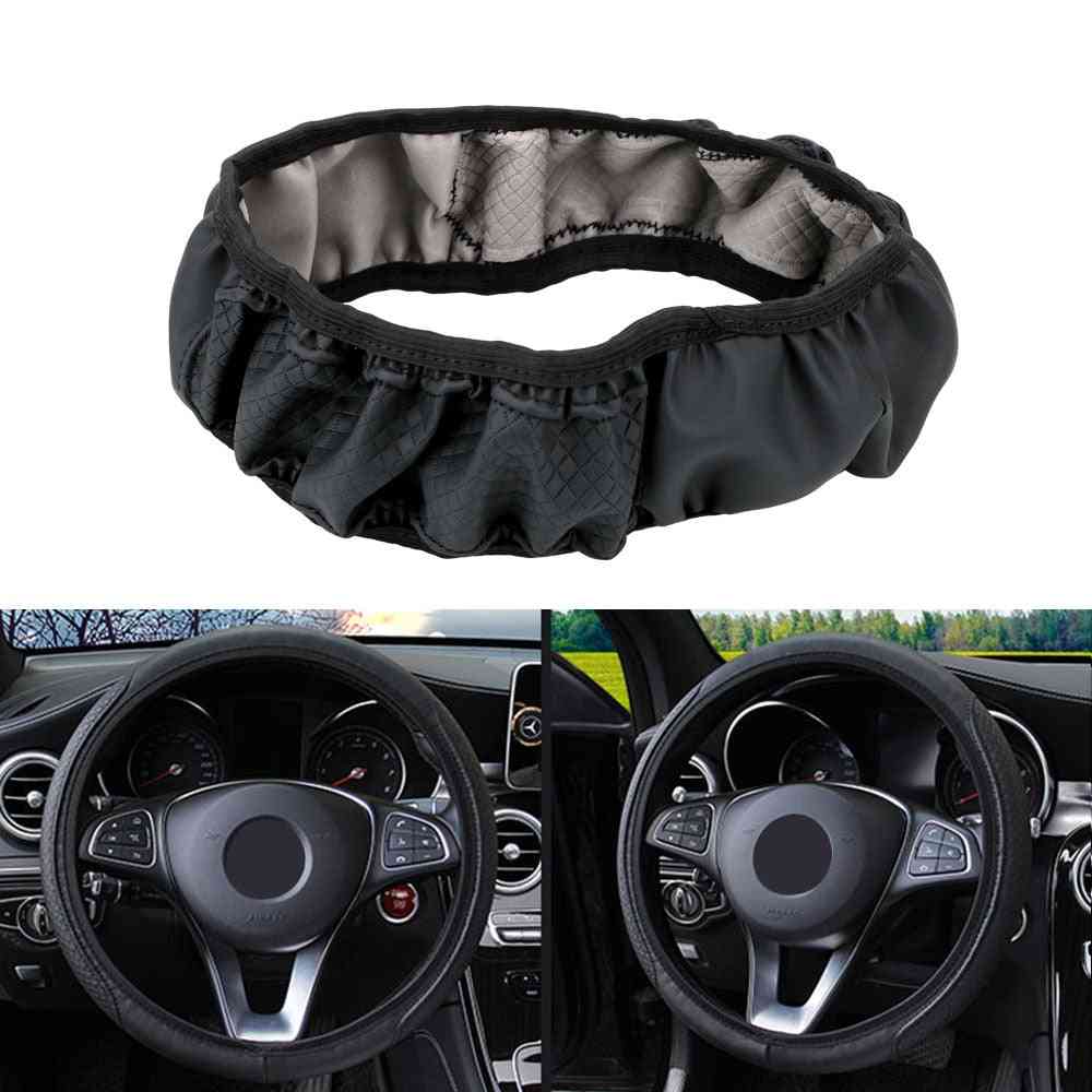Car Anti-slip, Steering Wheel, Leather Cover