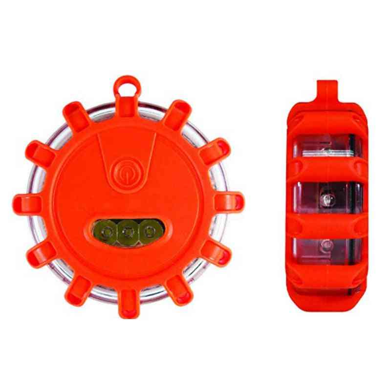 Strong Magnetic Warning Light, Emergency Disc Led Road Flares For Flashing Sos Lamp