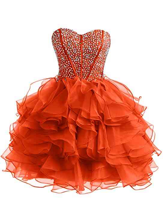 Charming Above Knee, Short Sweetheart Party Gowns Dresses With Sequins For