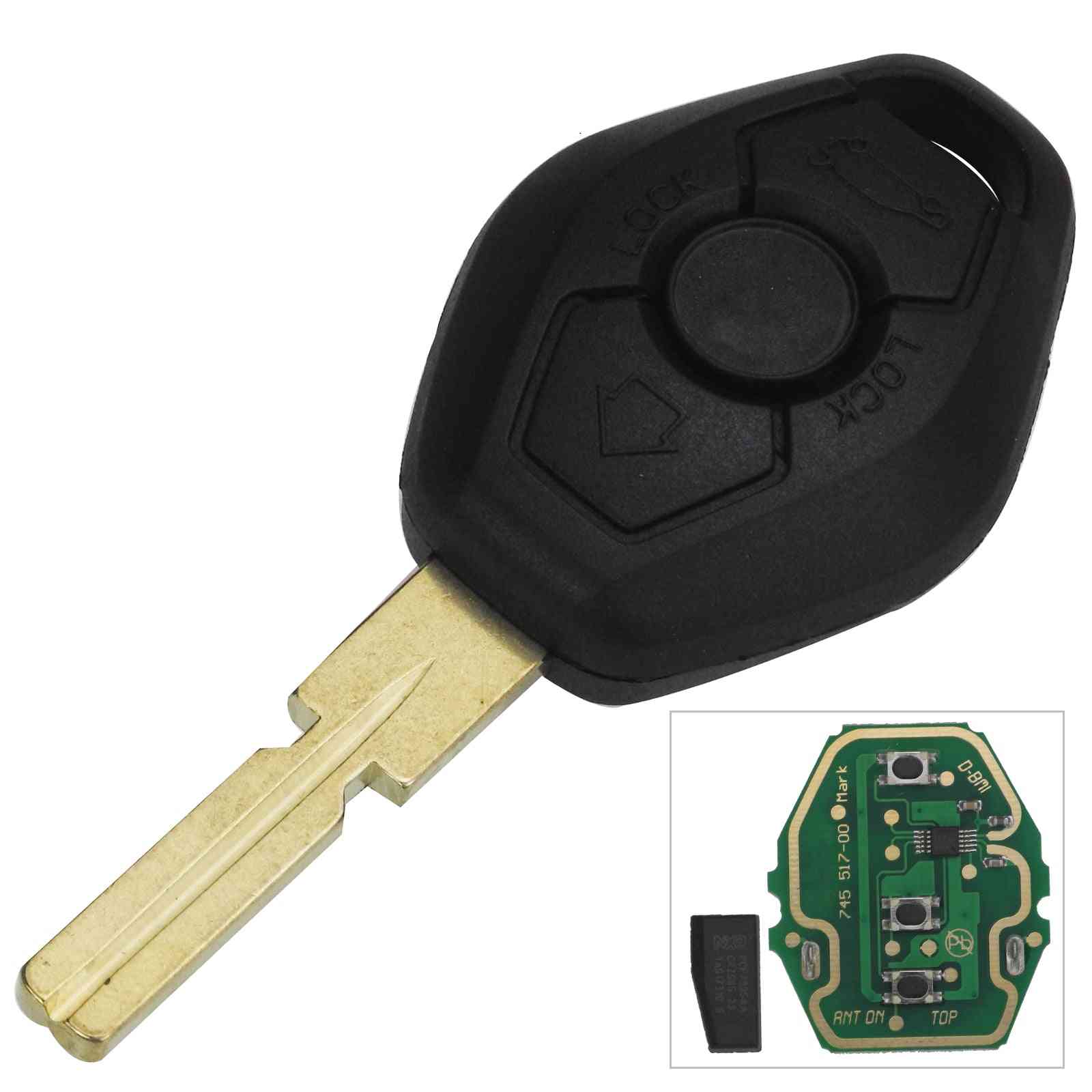 Id44 chip odašiljač za ulaz bez ključa, daljinski ključ za auto
