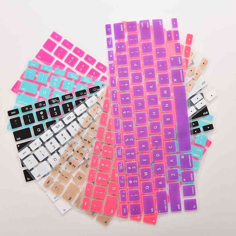7-candy Colors, Silicone Keyboard, Cover Sticker For Macbook Air, 13-pro Protector