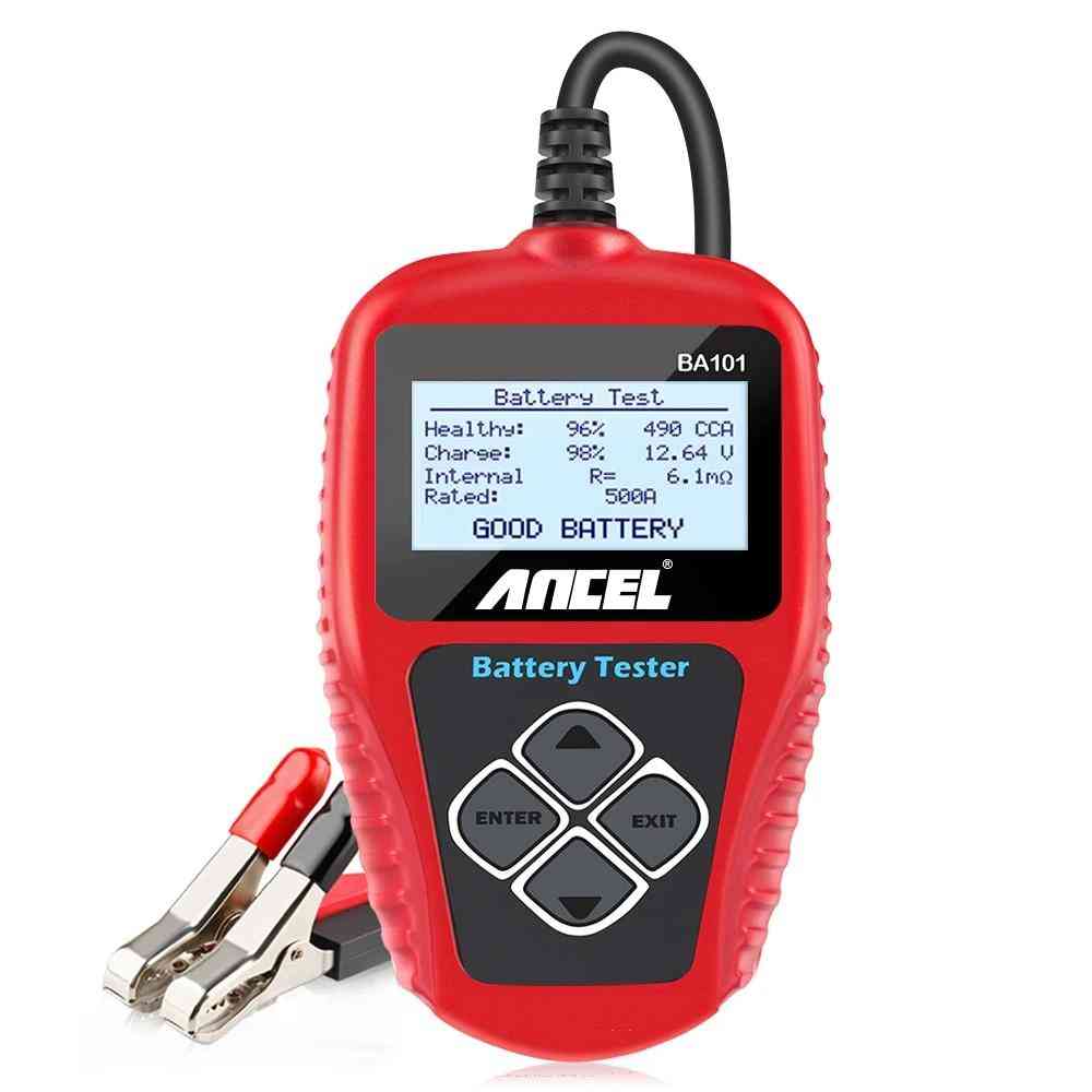 Ancel Ba101 12v Car Battery Tester, 100-2000cca Digital Analyzer