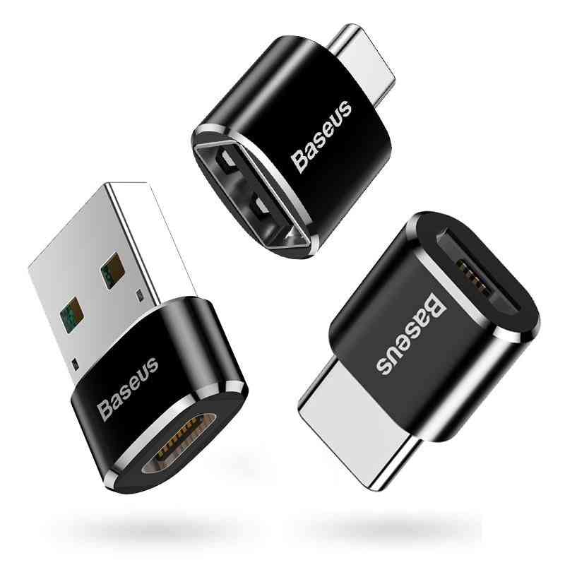 Usb Type C, Otg Adapter, Male To Female Converters For Macbook, Samsung