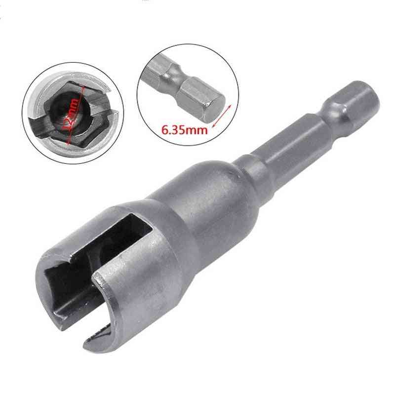Slotted Bolt Sleeve Wrench Electric Screwdriver Socket Hexagonal Shank Adapter Carpentry Tools