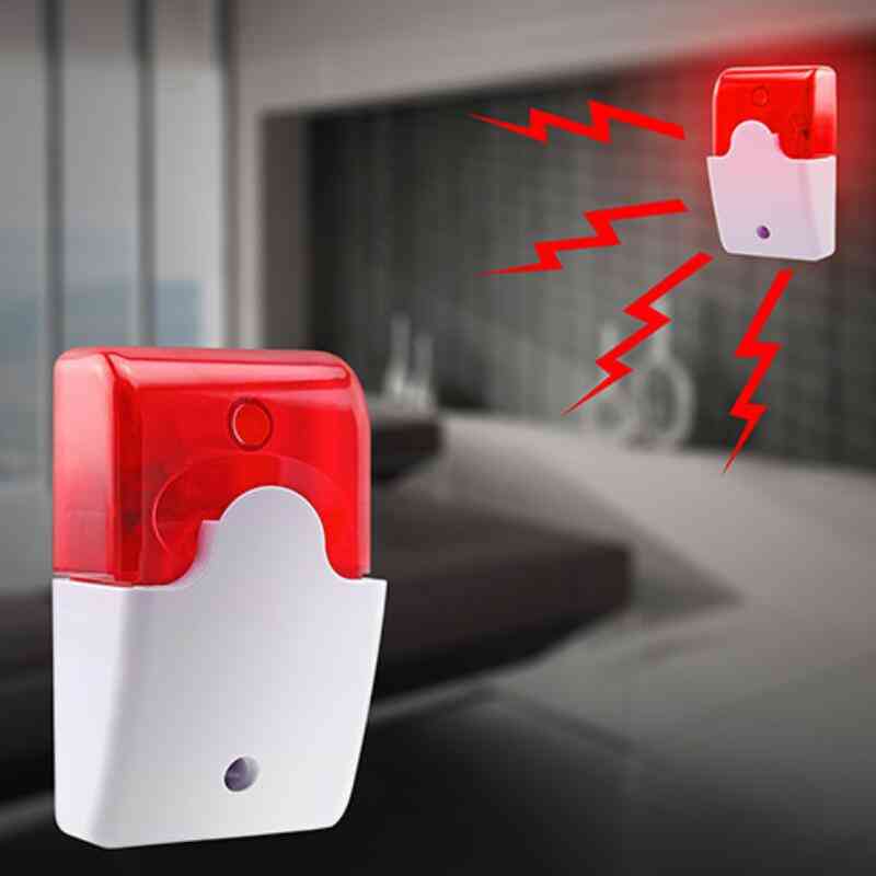 Wired Durable Sound Alarm - Flashing Light Strobe Siren