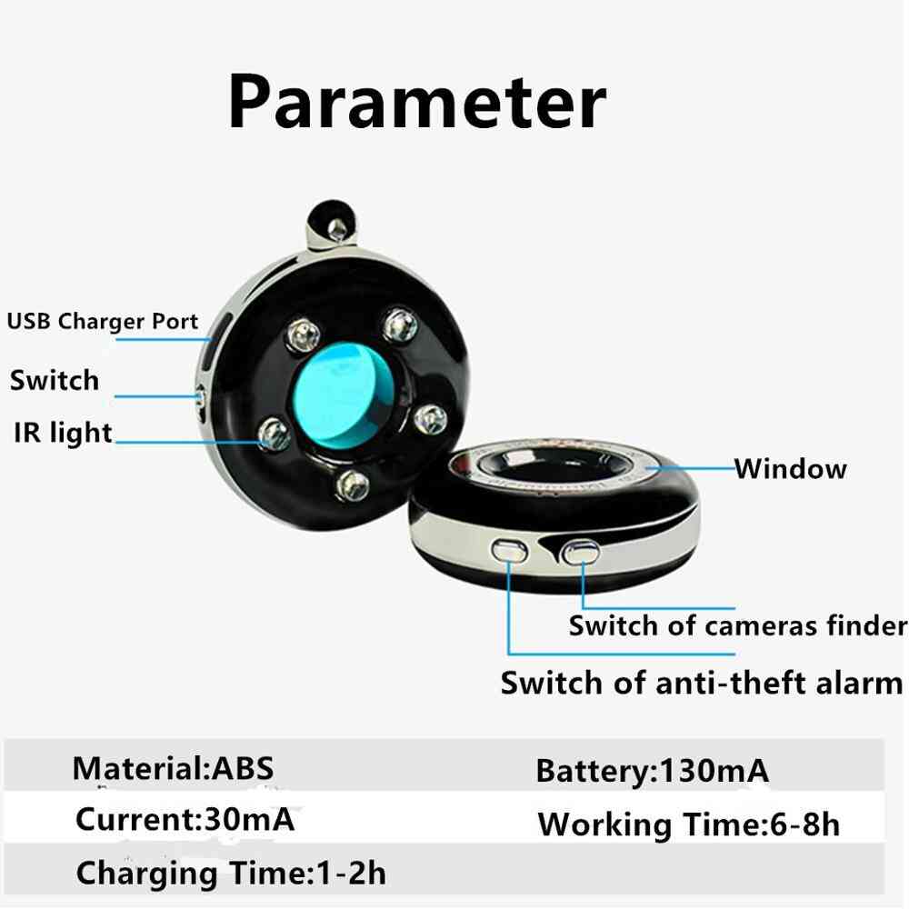 Bärbar lasersökare anti spion kamera detektor