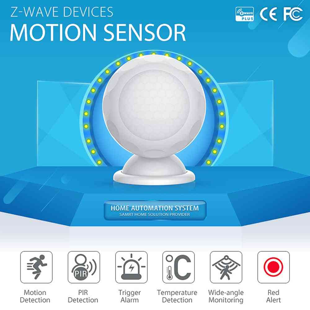 Alarma z-wave más sensor de movimiento pir + domótica de temperatura