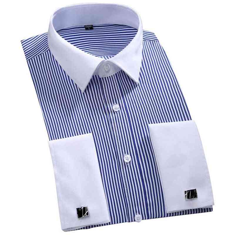 Men's Classic Cufflinks Shirt, Long Sleeve Dress