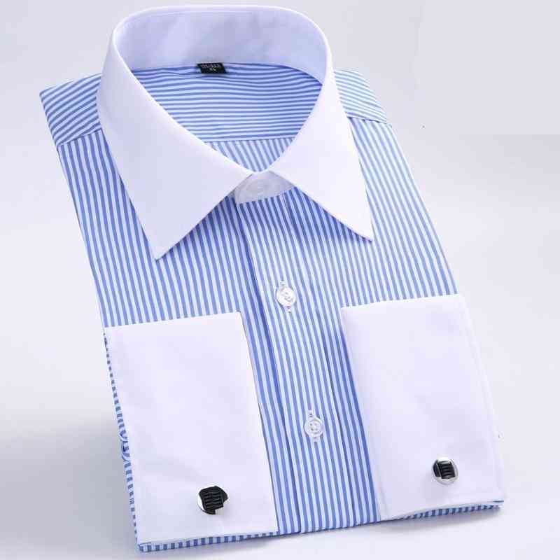 Men's Classic Cufflinks Shirt, Long Sleeve Dress