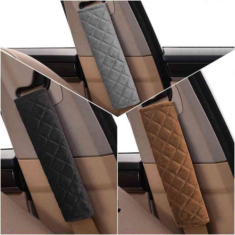 Soft Car Seat Belt Cover, Auto Covers, Warm, Plush Shoulder Cushion Protector, Safety Belts