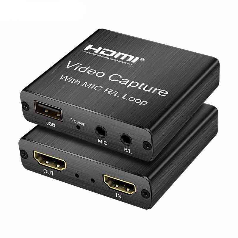 4k-hdmi Video Capture Card, Game Usb-2.0, Recorder Device Box