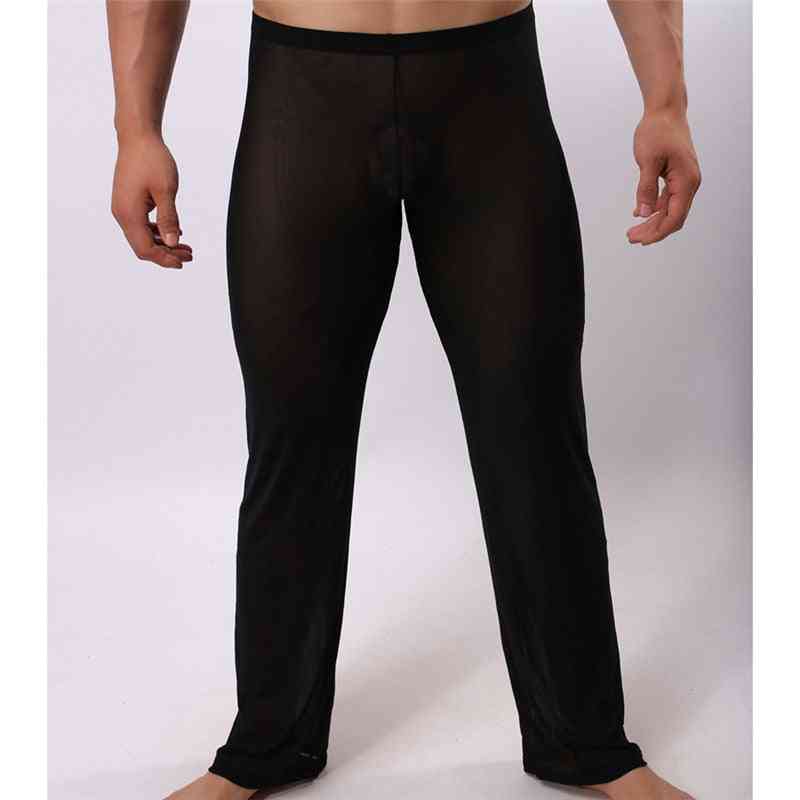 Men's Casual Trousers, Homewear See Through Pajama Pants