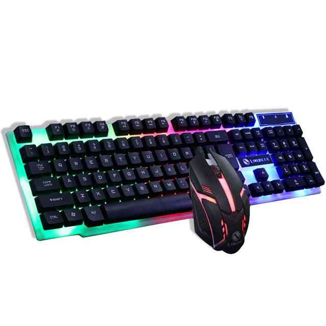 Led Gaming Wired, Keyboard And Mouse Set