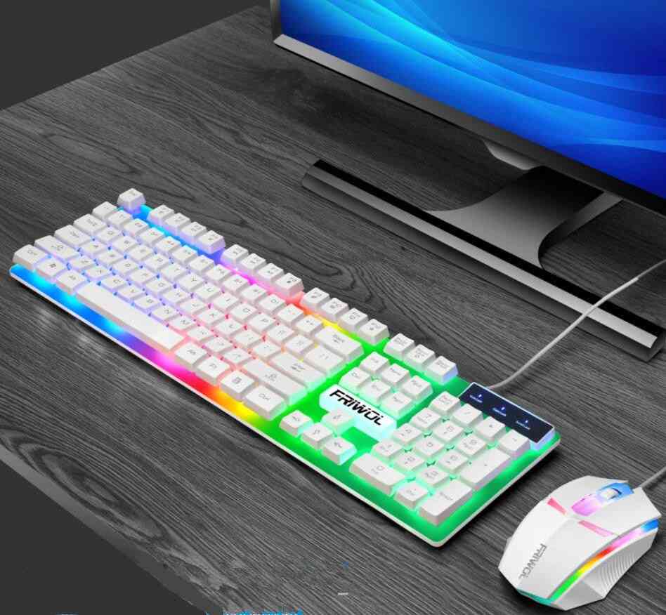 Gaming Wired Keyboard And Mouse With Backlight Gamer Kit