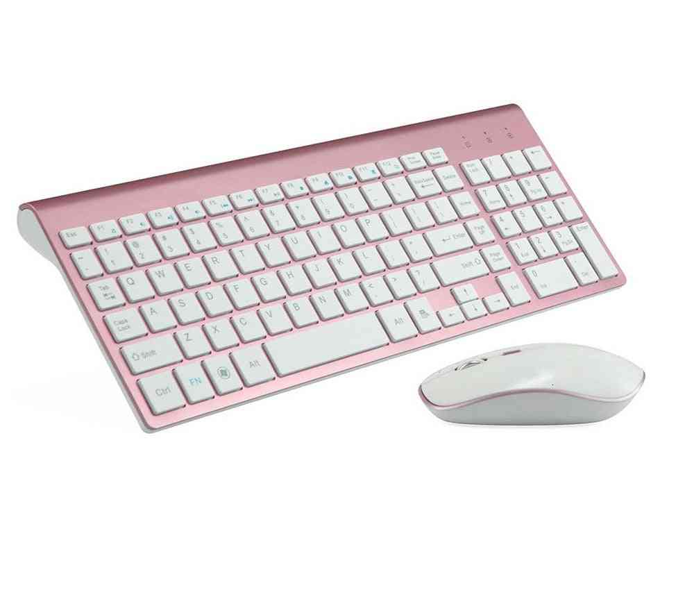 Wireless Keyboard And Mouse Comb Set For Laptop, Desktop Pc