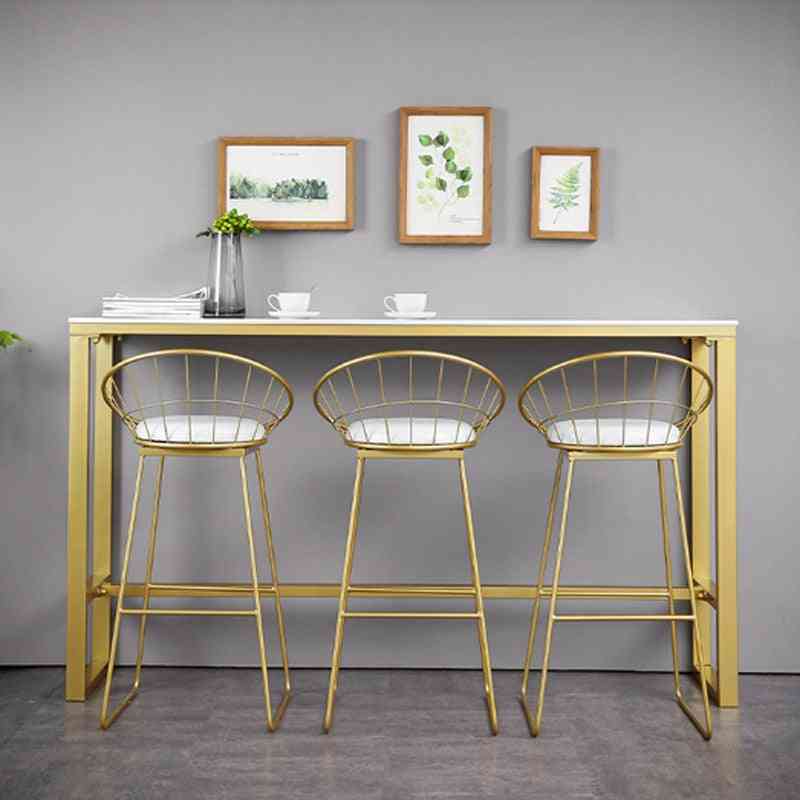 Huonekalut pohjoismainen, moderni yksinkertaisuus korkea marmorinen baaripöytä