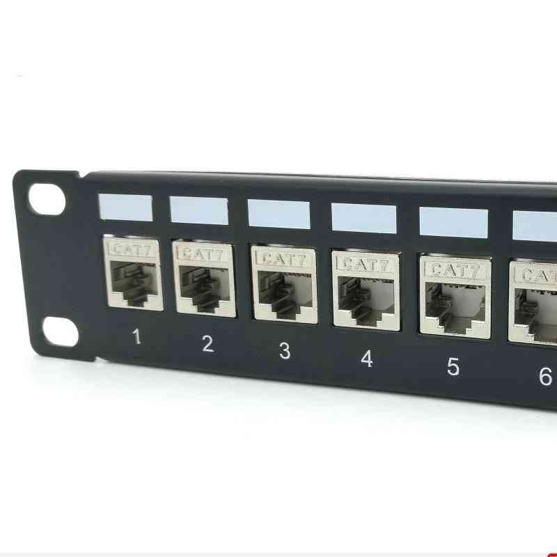 Panneau de brassage 24 ports, écran modulaire pour rack de modules keystone