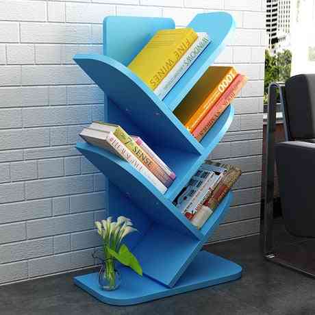 Furniture Wood, Bookshelf Racks & Tree-shaped Bookcase, Storage Cabinet