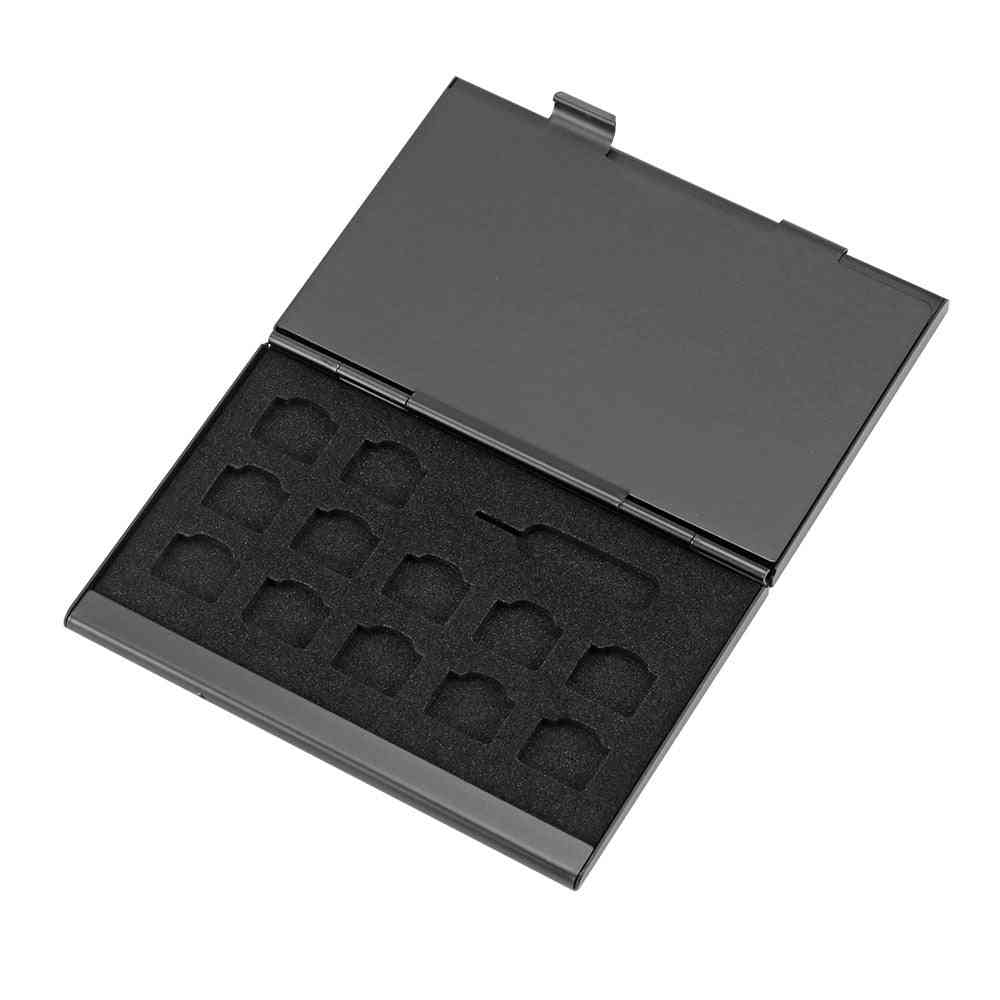 21 in 1 tragbarer SIM-Mikrostift aus Aluminium, Aufbewahrungsbox für Nano-Speicherkarten