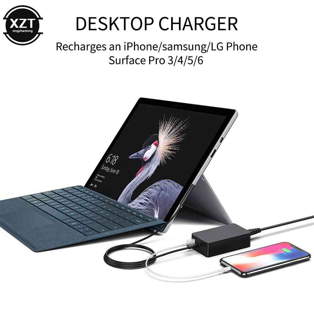Surface Book, Tablet Laptop Pc Fast Charging Pro Power Adapter Supply