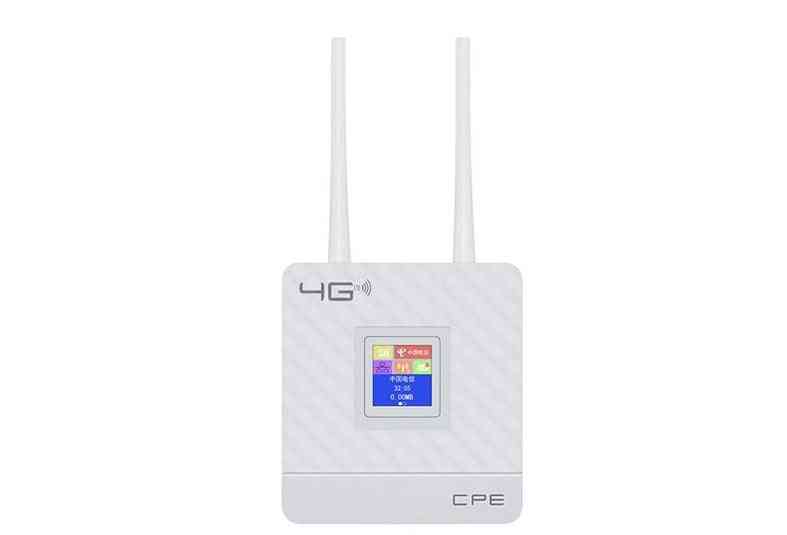 Router wifi portatile 4g con antenne esterne, slot per sim card, porta wan/lan