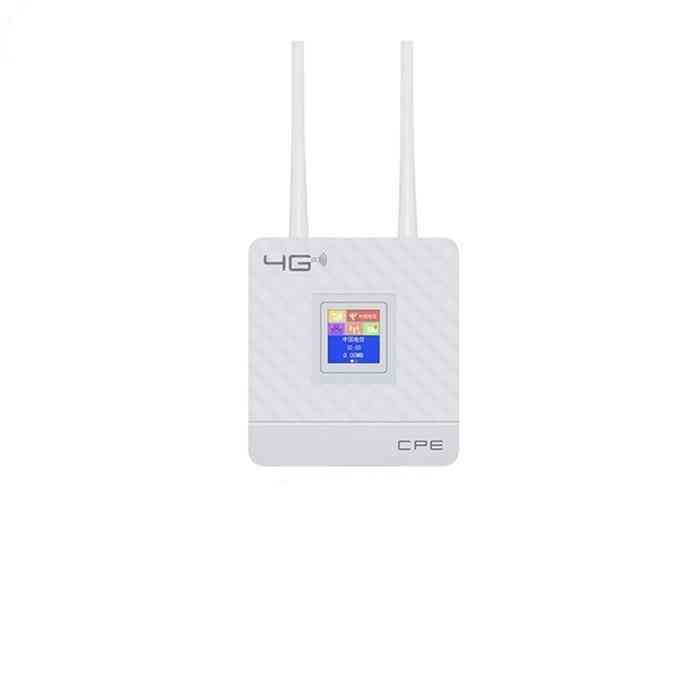 Bärbar 4g wifi-router med externa antenner, SIM-kortplats, wan / lan-port
