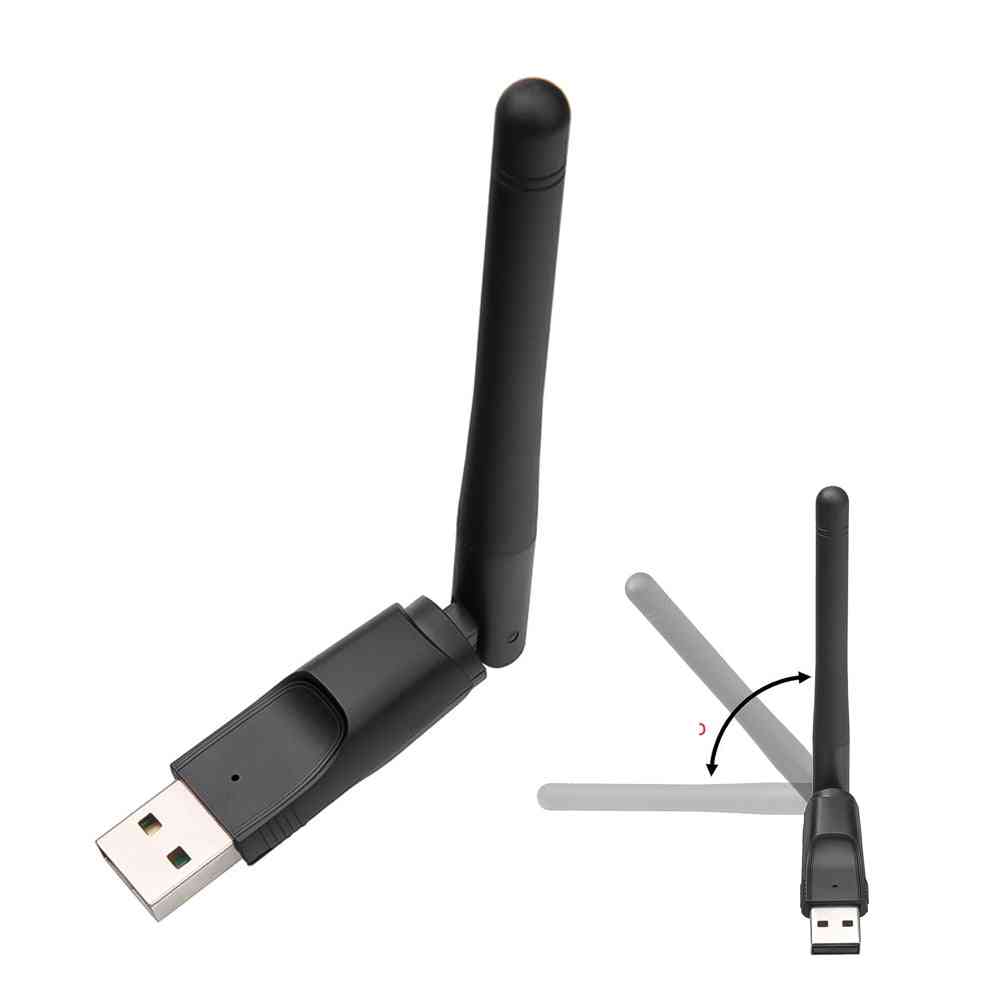 USB 2.0 wifi, כרטיס רשת אלחוטי, מתאם LAN עם אנטנה הניתנת לסיבוב לדונגל