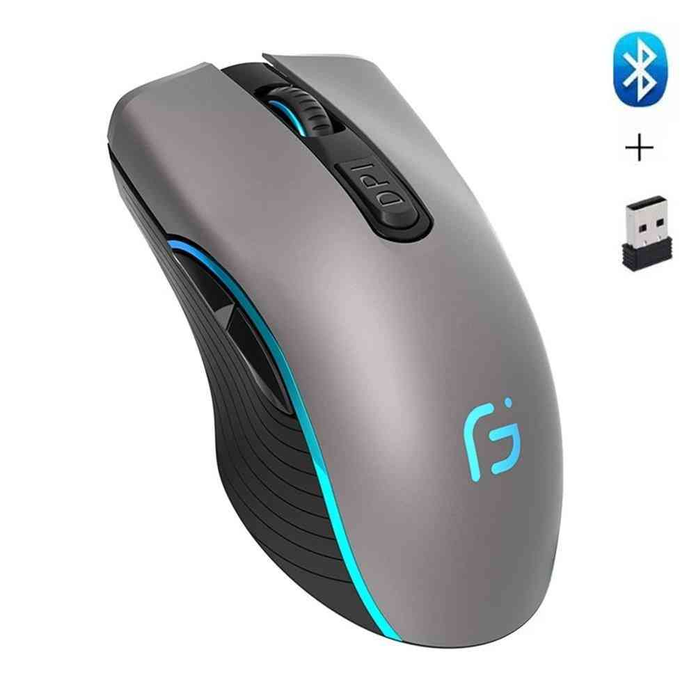 2.4ghz Wireless Dual Mode, 2 In 1 Mouse, Bluetooth 4.0 - Laptop, Pc Accessories