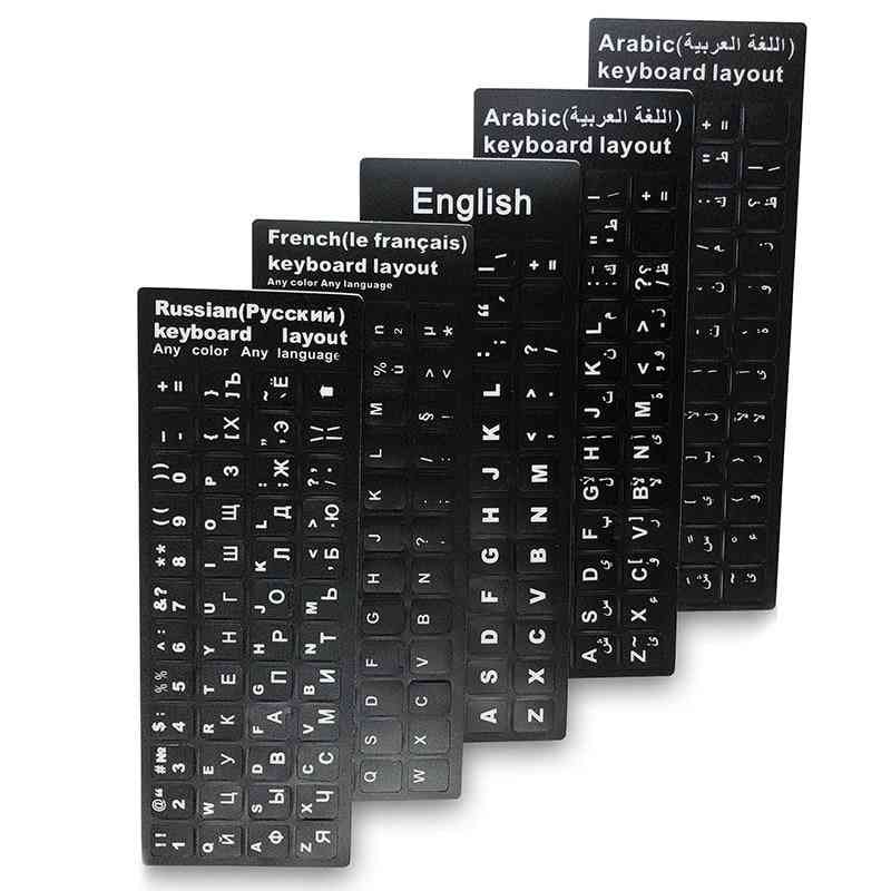Keyboard Letter Alphabet, Layout Sticker For Laptop, Desktop