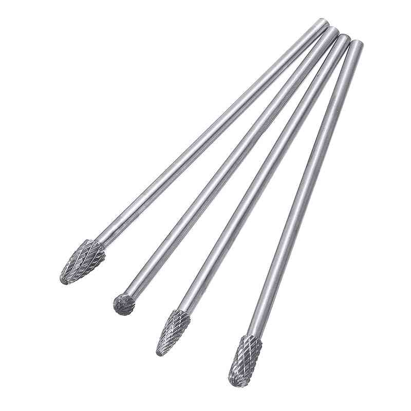 Extra Long Carbide Rotary Burr Bit Tool Durable For Metal Engraving Cutter
