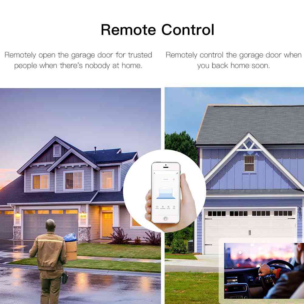 Wifi garageport smart life app fjärrkontroll öppen stäng bildskärm
