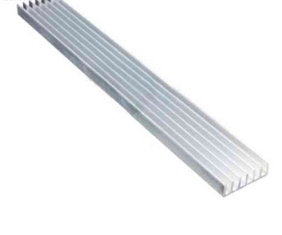 алуминиево сребристо-бяло, LED радиатор, охлаждаща перка