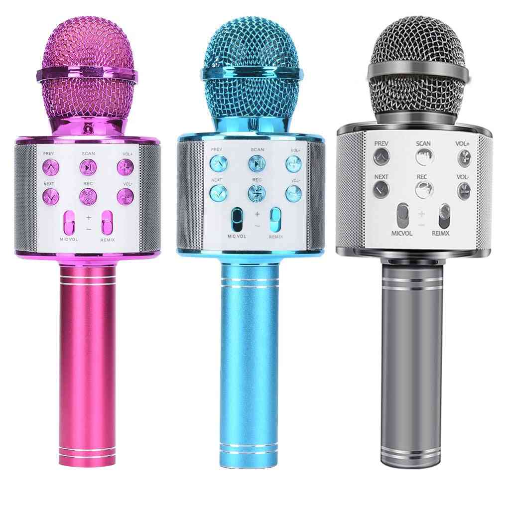 Bezdrátový, profesionální a přenosný ruční karaoke mikrofon s bluetooth