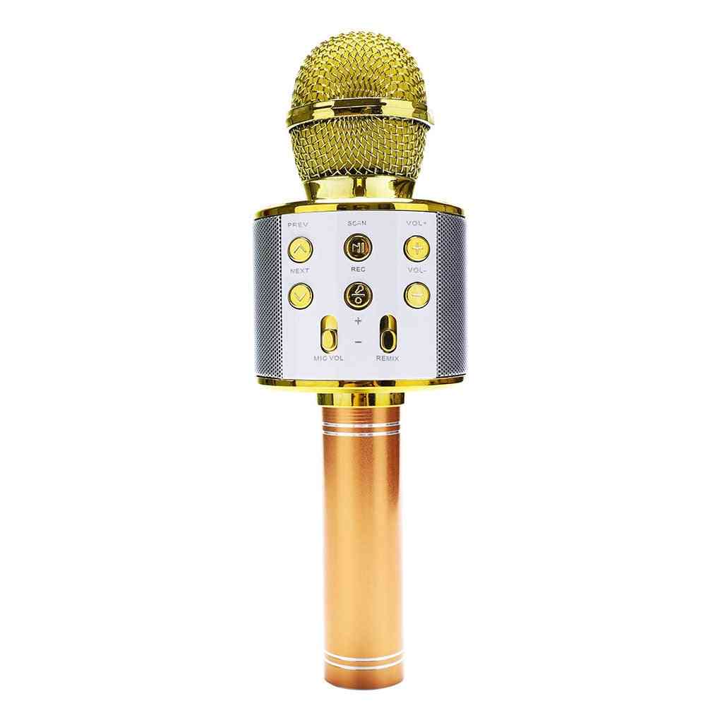 Bezdrátový, profesionální a přenosný ruční karaoke mikrofon s bluetooth