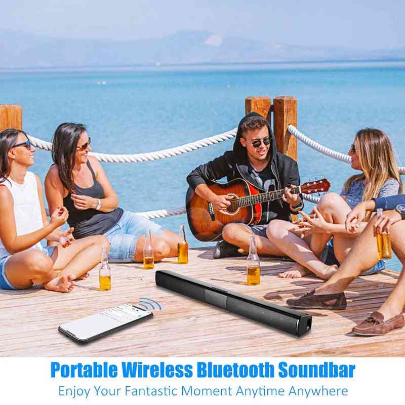 TV-ljudbar, trådbunden och trådlös Bluetooth, hem surround för PC-högtalare