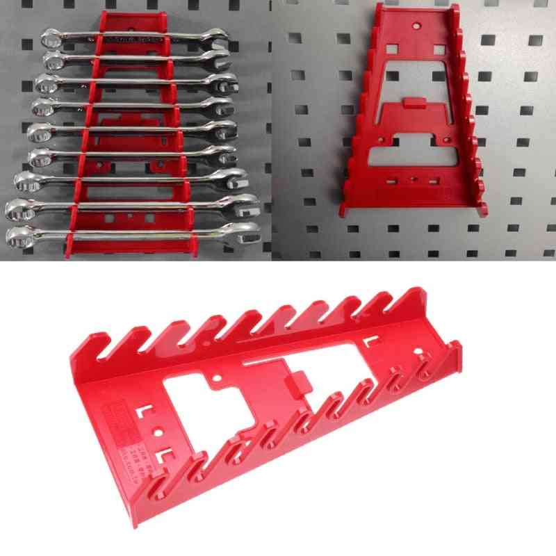 Plastic Spanner Rack Wrench Holder Storage, Rail Tray - Tool Organizer