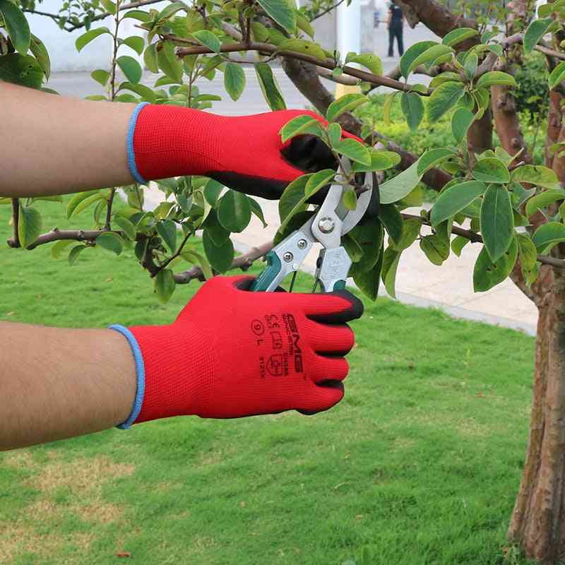 6-pairs Pu Polyester, Work Safety Gloves