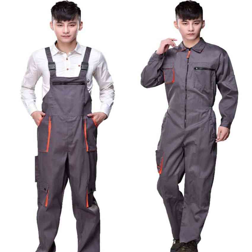 Protective Coverall Repairman Strap Jumpsuits Trousers Working Uniforms