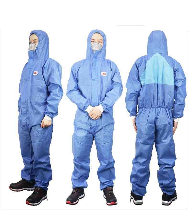 Combinaison jetable vêtement de protection à capuche anti-poussière combinaison de sécurité respirante