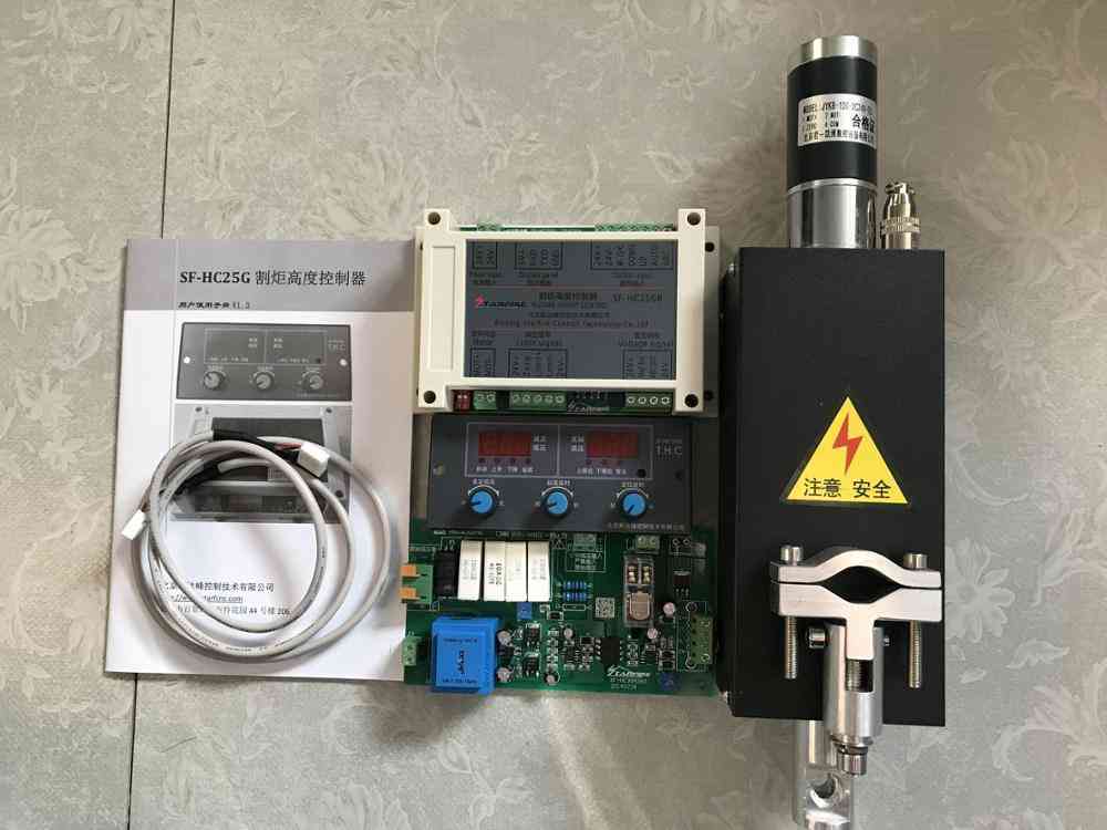 Cnc Thc Plasma Cutting Torch Height Controller Sf-hc25g With Thc Lifter Jykb-100-dc24v-t3