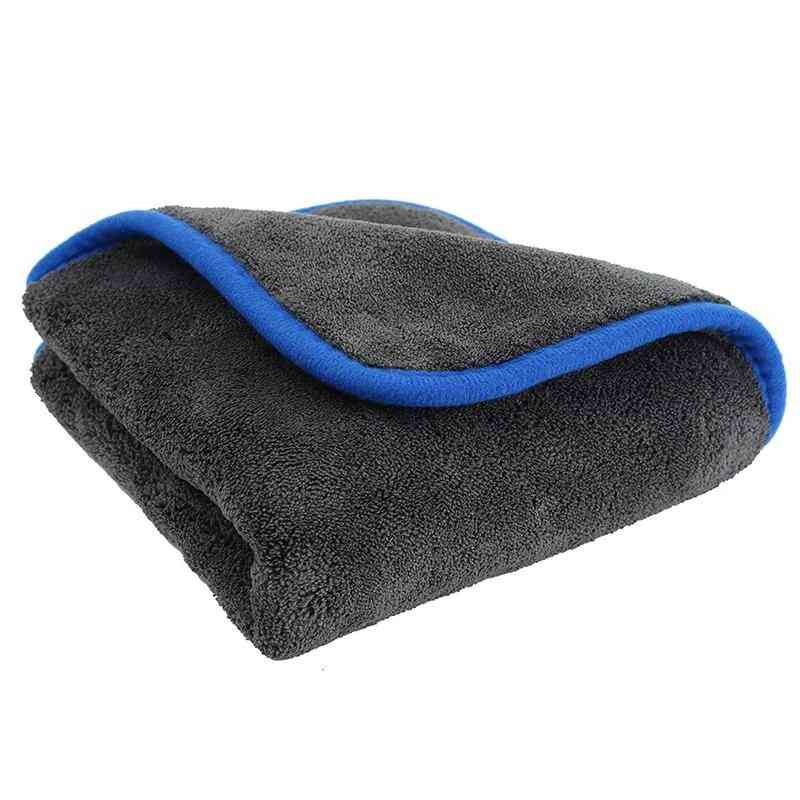 Lavagem de carro grossa, toalha de pano de microfibra