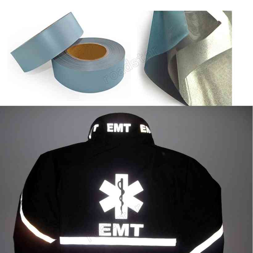 High Visibility Safety Heat-transfer Vinyl Film Diy Silver Reflective Clothing Tape