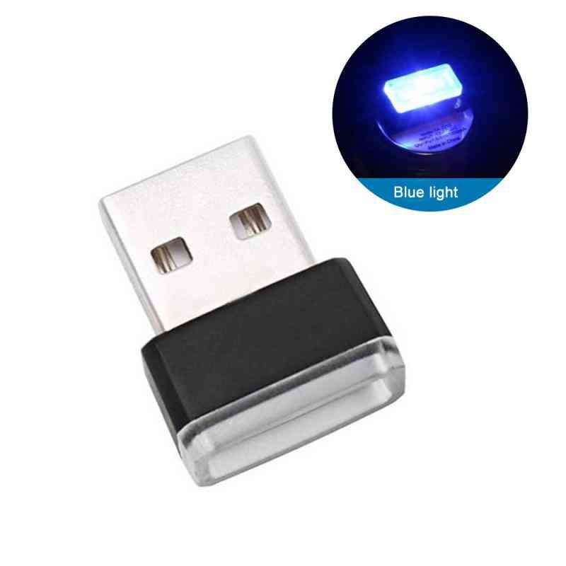 Mini-USB-ledd, bilinredning ljus neon omgivande dekoration - rörlampa